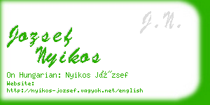 jozsef nyikos business card